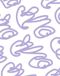 Abstract Lavender Swirls Pattern Rug