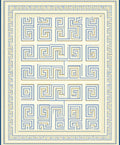Geometric Greek Key Maze Style Rug