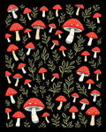 Whimsical Mushroom Pattern Rug