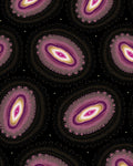 Mauve Amethyst Oval Mandala Rug