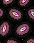 Mauve Amethyst Oval Mandala Rug