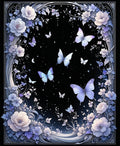 Ethereal Butterflies and Floral Fantasy Rug