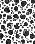 Tribal Jellyfish Swirl Pattern Rug