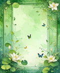 Whimsical Nature Scene with Butterflies Rug
