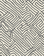 Bold Geometric Maze Pattern Rug
