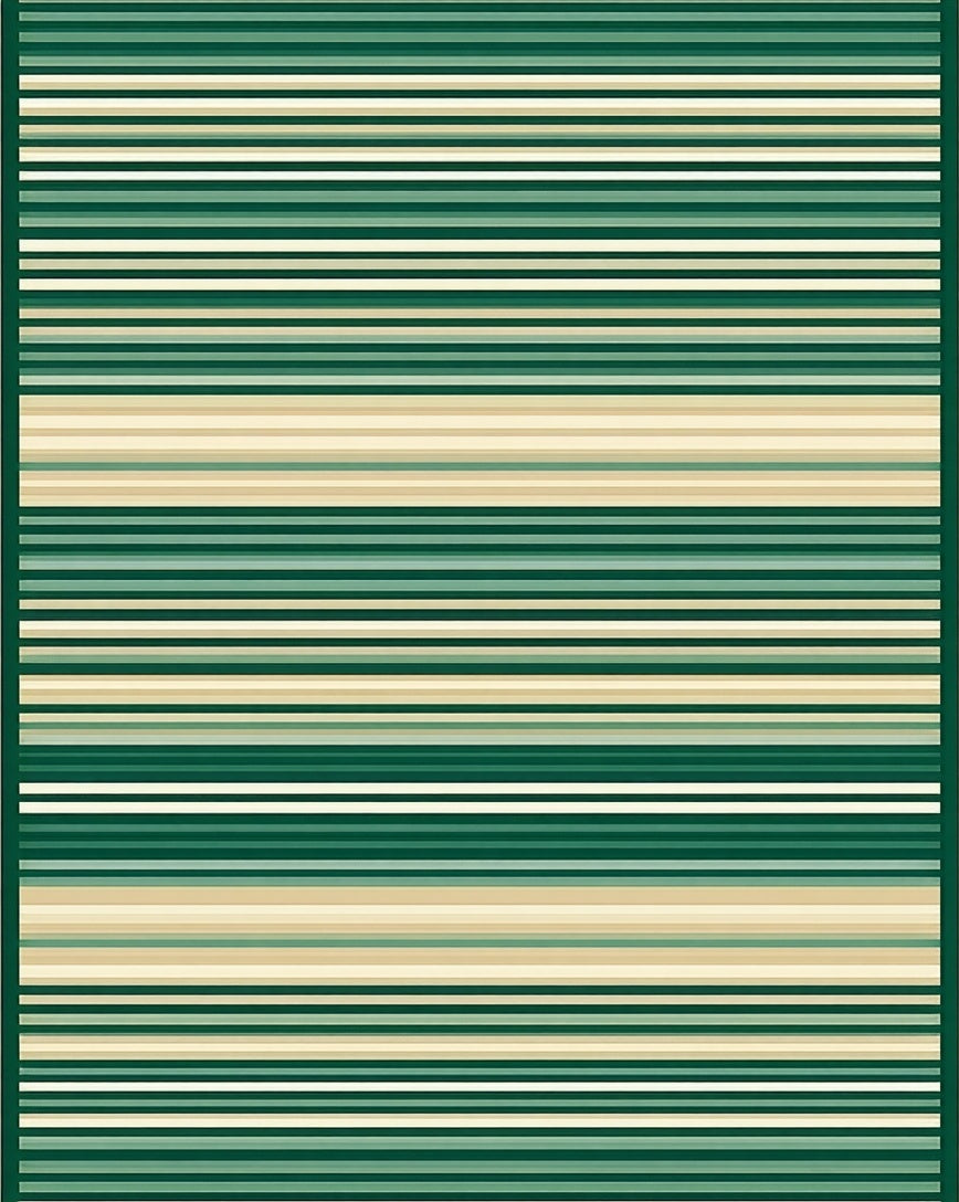Modern Striped Geometric Natural Design Rug