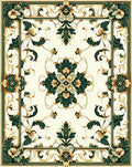 Elegant Floral Vine Motif Rug