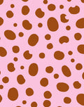Pink Brown Spot Pattern Design Rug