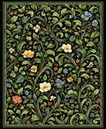 Intricate Floral Vine Pattern Rug