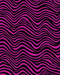 Vibrant Pink Wave Pattern Rug