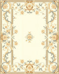 Elegant Floral Vine Motif Rug