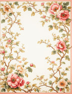 Floral Vine Delicate Pattern Rug