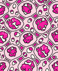Abstract Pink Organic Shape Rug