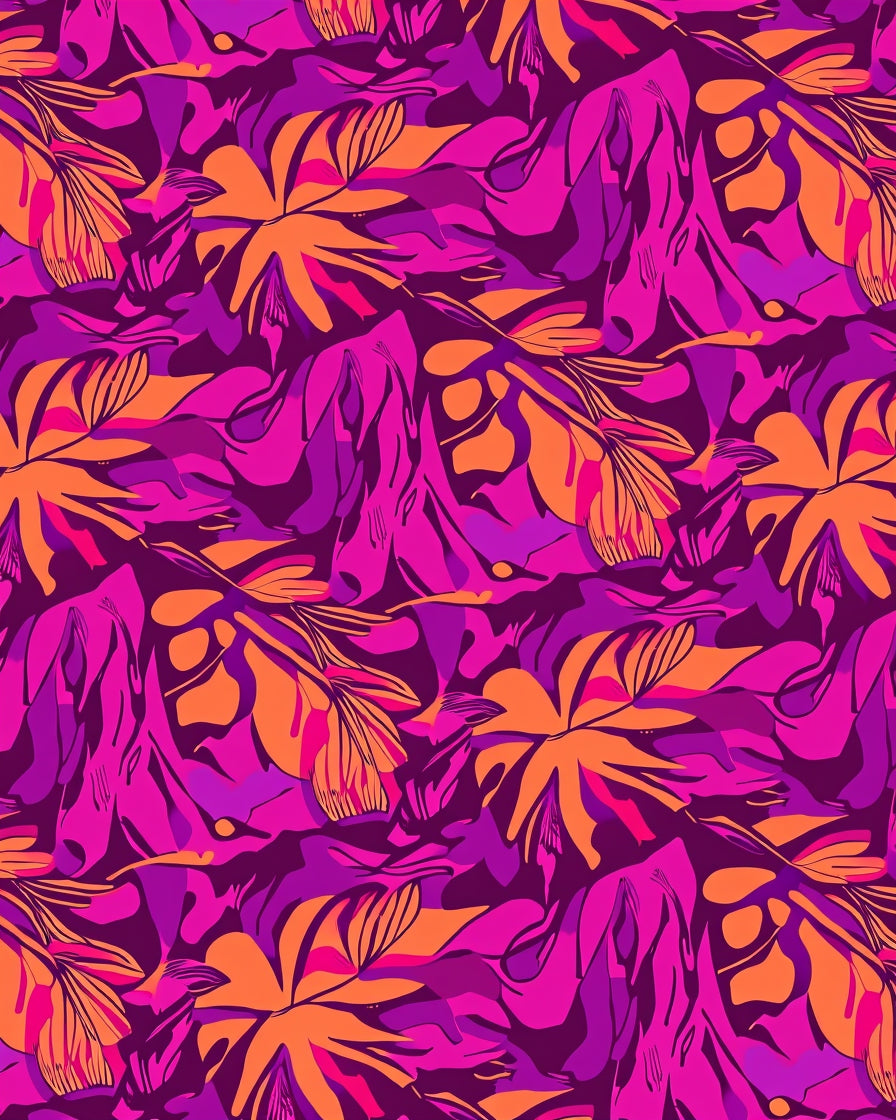 Vibrant Floral Abstract Design Rug