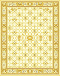 Golden Ornate Vintage medallion Rug