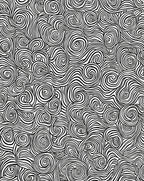 Abstract Swirl Black And White Design Rug