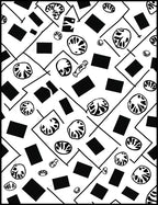 Abstract Rectangles Organic Shapes Rug