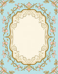Elegant Floral Swirl Pattern Rug