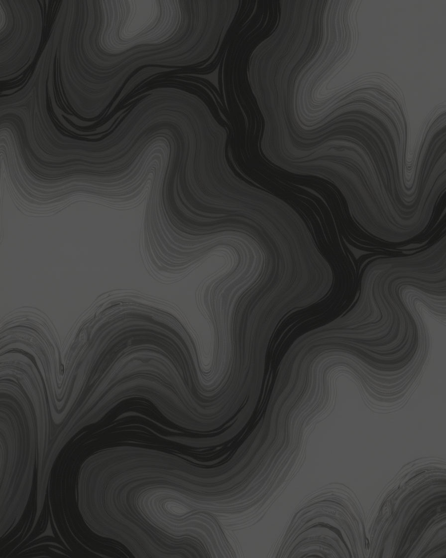 Monochromatic Wavy Swirl Pattern Rug