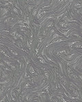 Black White Swirl Patterned Design Rug