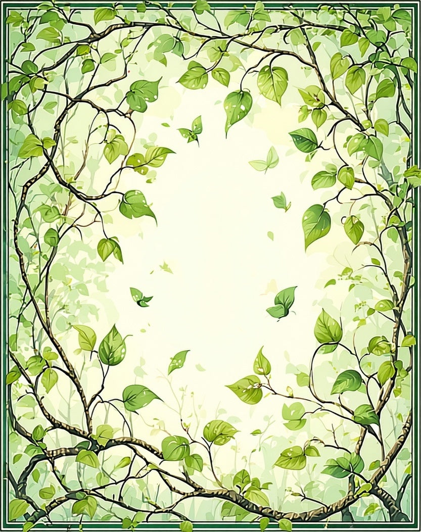 Nature Inspired Spring Branch Design Rug