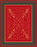 Bold Gold Geometric Symbol Rug