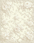 Classic Floral Roses Pattern Rug