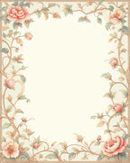 Vintage Floral Vine Design Rug