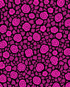 Floral Pattern With Pink Details Rug
