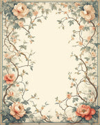 Floral Vine Art Nouveau Rug