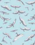 Serene Birds Flying Pattern Design Rug