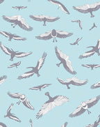 Serene Birds Flying Pattern Design Rug
