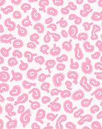 Pink Abstract Animal Print Design Rug