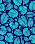 Tropical Leaf Print Rug