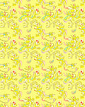 Abstract Yellow Linear Pattern Rug