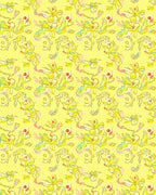 Abstract Yellow Linear Pattern Rug