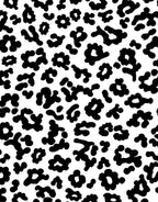 Bold Black Animal Print Pattern Rug