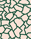 Abstract Organic Green Contour Rug