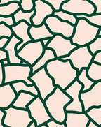 Abstract Organic Green Contour Rug