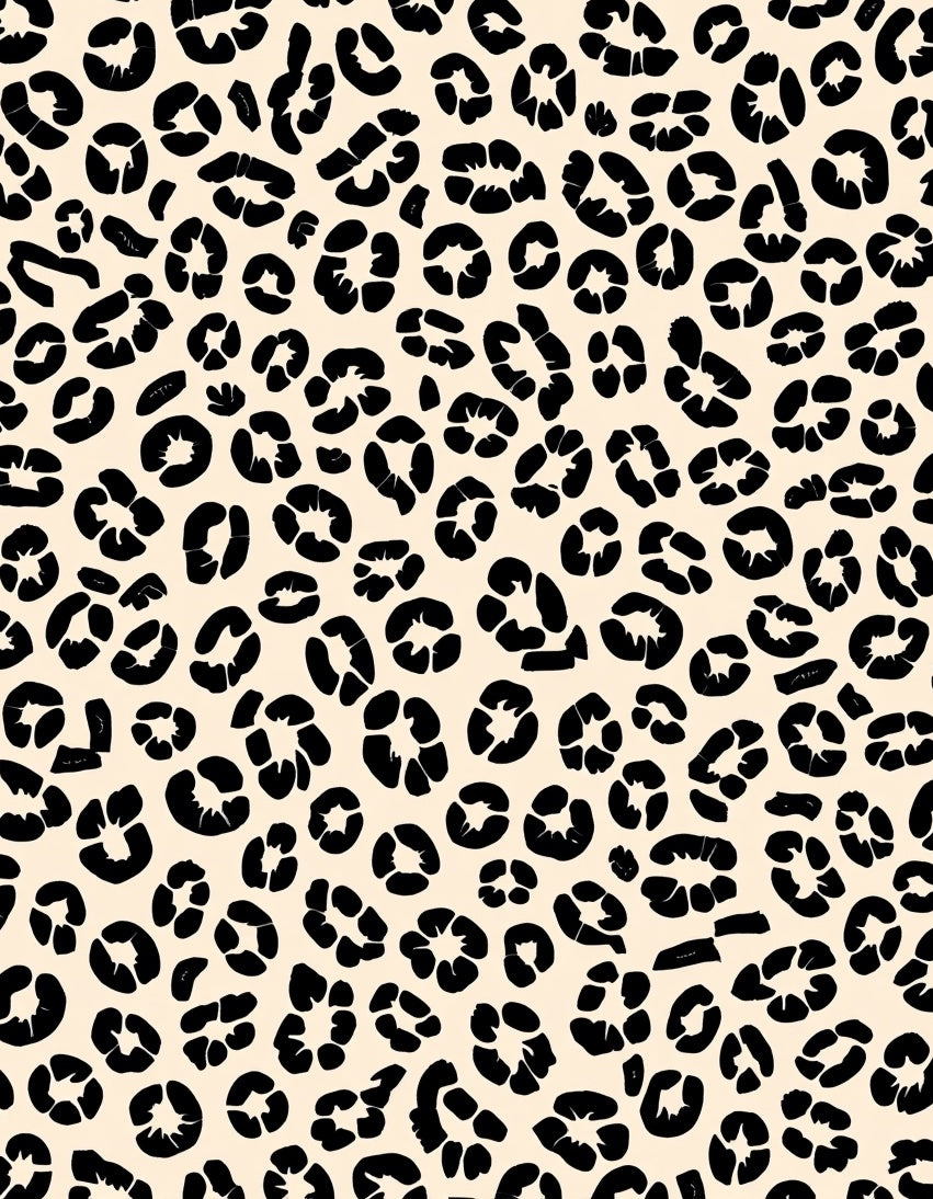 Black Spots On Cream Background Rug