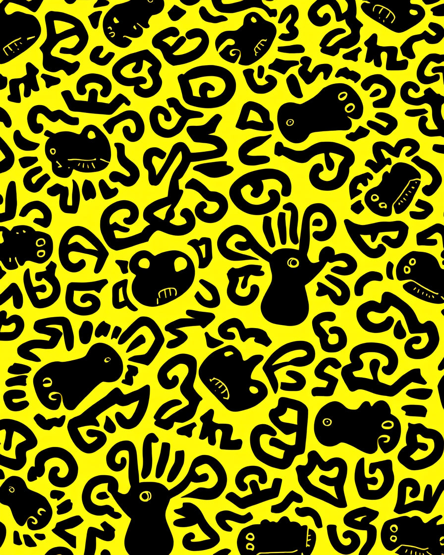 Whimsical Creature Pattern Rug