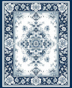 Intricate Floral Damask Classic Design Rug