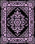 Intricate Floral Scrollwork Pattern Rug