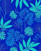 Tropical Leaf Pattern Vibrant Design Rug