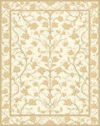 Ornate Floral Vine Pattern Rug