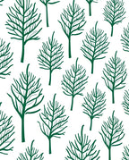 Line Art Forest Pattern Rug
