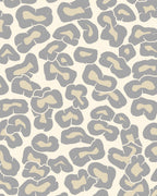 Neutral Leopard Print Pattern Rug
