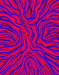 Bold Abstract Waves Graphic Rug