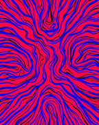 Bold Abstract Waves Graphic Rug