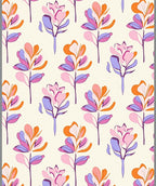 Retro Floral Abstract Pattern Rug